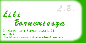 lili bornemissza business card